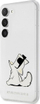 Mbulesë telefoni Karl Lagerfeld Choupette Eat për Samsung Galaxy S23, PC TPU, transparente
