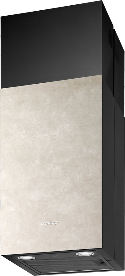 Aspirator mural Concept OPO5538, panel gur i hapur, ndriçim LED, i zi