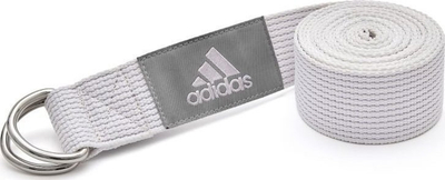 Rrip yoga adidas ADYG-20200CW, pambuk poliester, me unaza metalike, gri