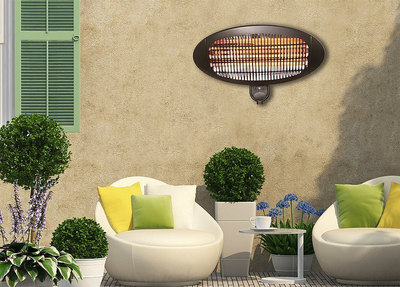 Ngrohës infra të kuq H+H BS 45, 2000W, montim në mur, gri