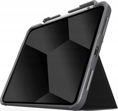 Футрола за таблет STM Goods Dux Plus STM-222-388KX-01, за Ајпад 10.9", со капак на преклоп, црна