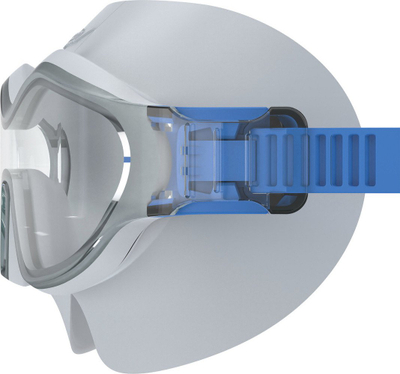 Maskë noti Speedo Hydrosity për të rritur, xham i vetëm, gri transparente
