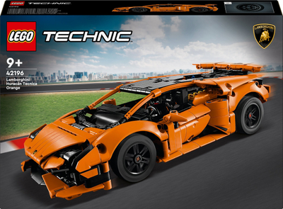 Set LEGO Technic Lamborghini Huracán Tecnica 42196, 806 copa, portokalli
