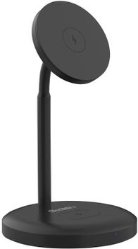 Karikues wireless GoGEN MagSafe MSST01B, 15W, me bazë për kufje, i zi