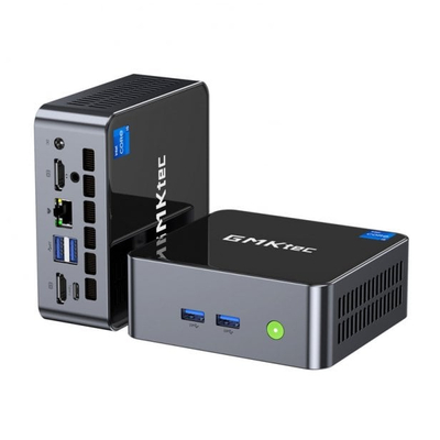 Мини PC GMKtec NucBox M3, Intel Core i5-12450H, 16GB RAM 512GB SSD, црн