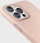 Këllëf telefoni Uniq Lino për iPhone 13 Pro, silikon, rozë