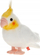 Lodër pelushi Beppe 13855, papagall cockatiel 20cm, i bardhë