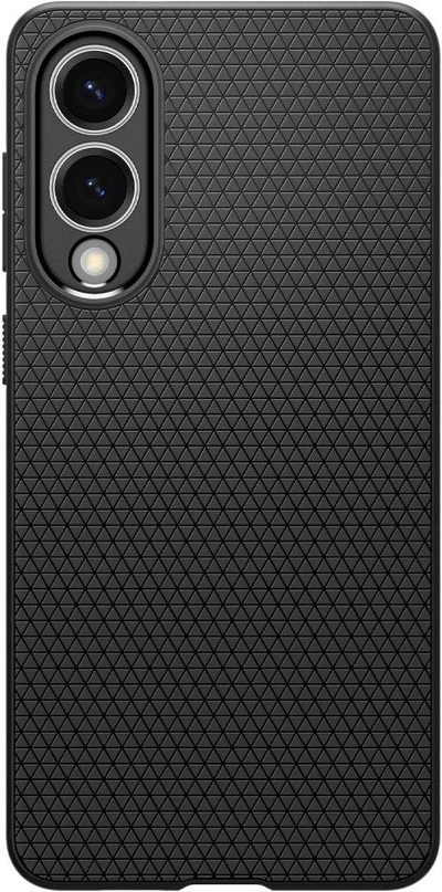 Mbulesë telefoni Spigen Liquid Air, për Samsung Galaxy S25 Edge, mat, e zezë
