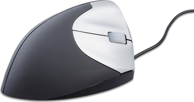 Mouse ergonomik BakkerElkhuizen Handshake, vertikal, me kabëll, për dorën e majtë, i zi