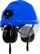 Helmet mbrojtës Climax Curro, me vizor t’u hap e tejdukshme, me mbrojtëse veshi Model 17P, e bardhë