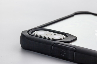 Kapak telefoni MyScreen REVO për iPhone 13 Pro Max, prej TPU, ngjyrë grafit e zezë