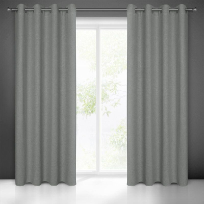 Perde Eurofirany Lidia, 140x250cm, material poliester, gri