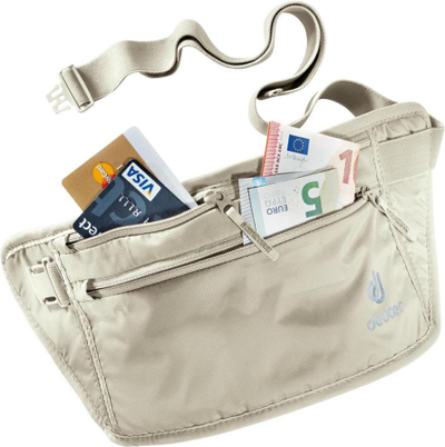 Çantë e vogël beli Deuter Security Money Belt II, bezhë