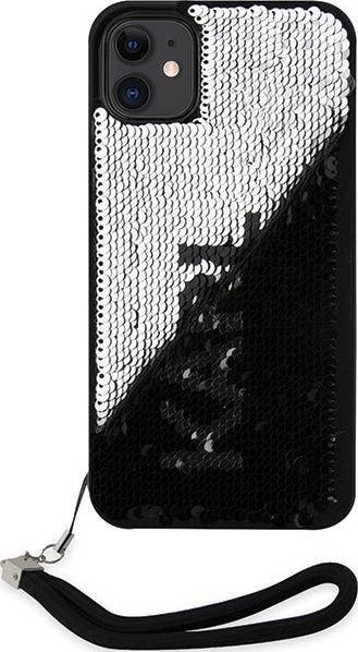 Kapak telefoni Karl Lagerfeld KLHCN61PSQRKS për iPhone 11/XR, hardcase, argjendtë