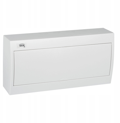 Kasetë shpërndarëse modulare Kanlux KDB-S18P, 1x18 module, montim sipërfaqësor IP30, e bardhë