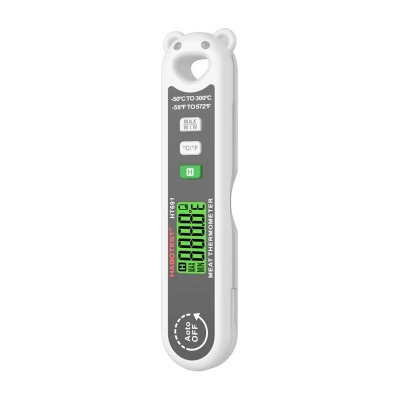 Termometër kuzhine Habotest HT691, elektronik, ekran LCD, i bardhë