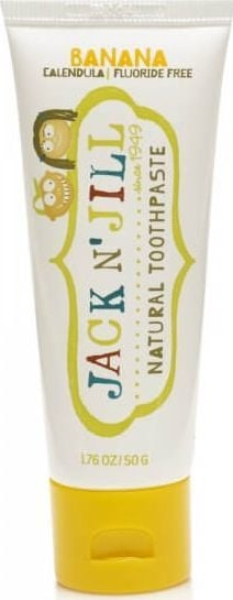 Pastë dhëmbësh për fëmijë Jack N'Jill Banana, organike, pa fluoride