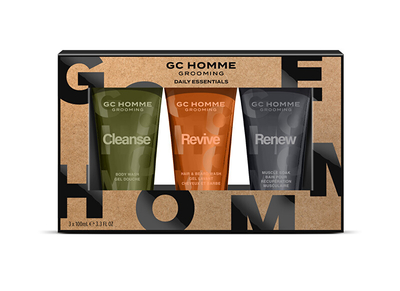 Set Grace Cole Mandarin, Bergamot & Rosemary Xhel dushi 100 ml + Shampo për flokë dhe mjekër 100 ml + Shkumë vaske 100 ml