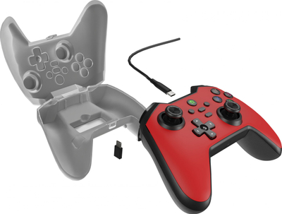 Gamepad Genesis Mangan 300 NJG-2105, me kabllo, me dridhje, i kuq