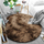 Tapet rrumbullak Strado Round Ombre Rug, 150x150 cm, shaggy, kafe ombre