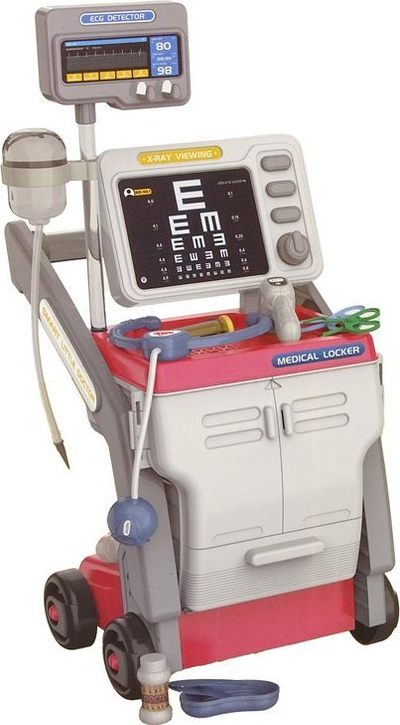 Set lodër doktorsh Leantoys Medical Equipment, me tinguj, rozë