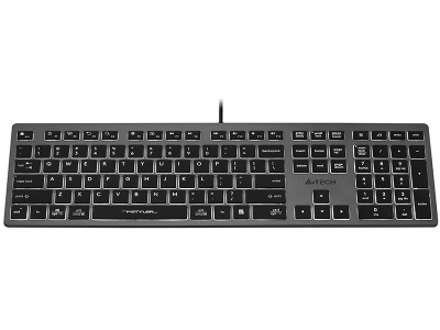 Tastierë A4Tech FX60H, me kabllo, LED, e zezë