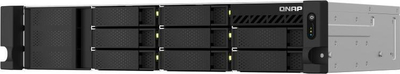 Server skedarësh Qnap TS-873AeU-RP-4G, 8 slote, rack 2U, i zi