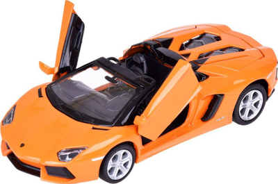 Makinë lodër diecast roadster, shkalla 1:32, drita dhe tinguj interaktivë, portokalli