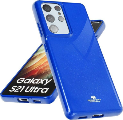 Kllëf telefoni Mercury Jelly Samsung M13 4G M135 A13 5G A136, fleksibël, me shkëlqim, blu