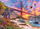 Puzzle druri Trefl Wood Craft Sunset at Golden Gate, 1000 copa, për të rritur, shumëngjyrësh