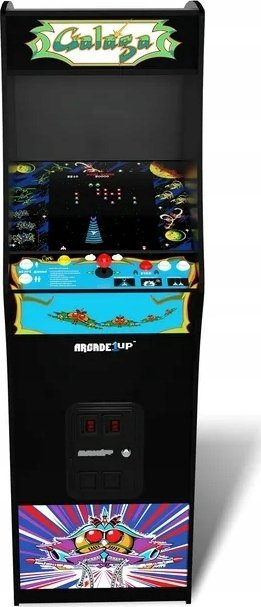 Automat lojrash Arcade1Up Galaga Deluxe, ekran 17", 14 lojra, i zi