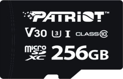 Kartë memorie Patriot microSDXC VX, 256GB, V30 U3, e zezë