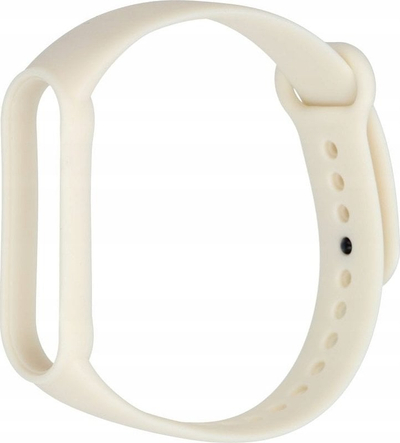 Rrip silikoni për Xiaomi Mi Band 5, 6, 7, krem