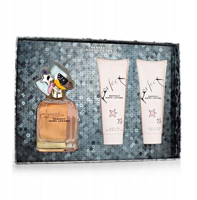 Set dhuratë Marc Jacobs Perfect, EDP 100ml, losion trupi 75ml, xhel dushi 75ml