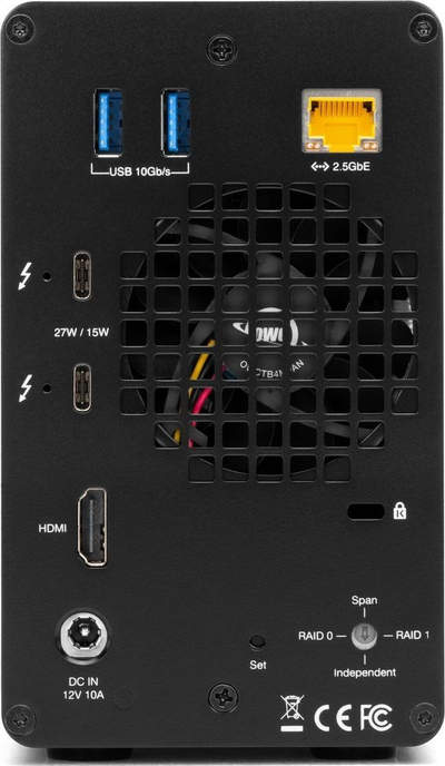 Disk i jashtëm RAID OWC Gemini, 8TB, Thunderbolt 40Gb/s, i zi