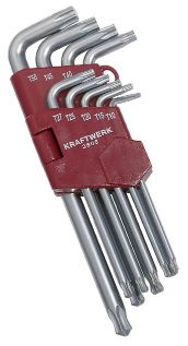 Set çelësa Kraftwerk Torx T10-T50, 9 copa