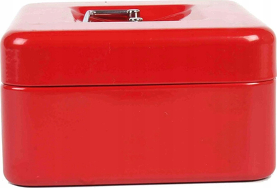 Kuti metalike për para Extralink Home S-407, me çelës, me ndarje mrena, e kuqe