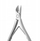 Pинцета за кутикули Nghia Export CL.209, сечиво 12 mm, метална