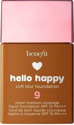 Fondatinë Benefit Hello Happy Soft Blur #09, 30 ml