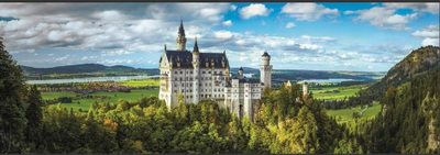 Puzzle Clementoni Neuschwanstein, 1000 copa, 98 x 33 cm, shumëngjyrësh