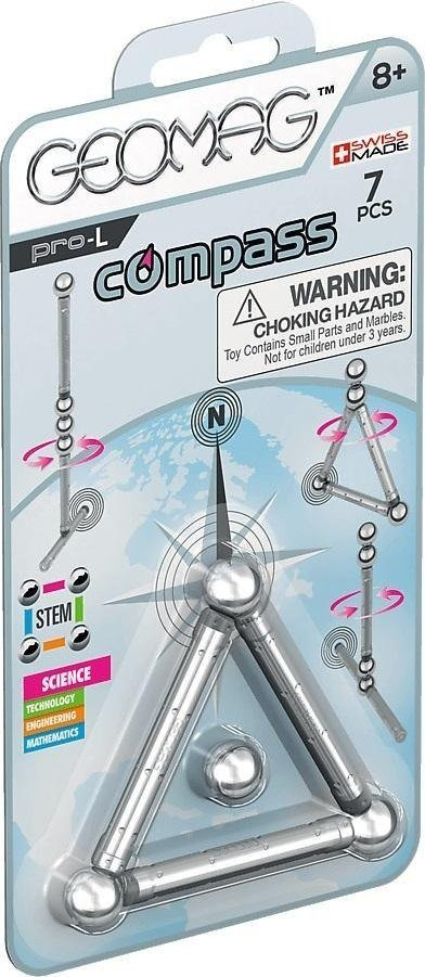 Сет магнетен едукативен Geomag Pro L Compass, 7 елементи, шарен