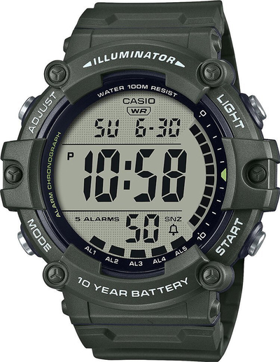 Orë digjitale Casio AE-1500WHX-3A, kuarc, 100M, jeshile