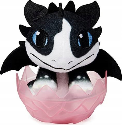 Lodër pelushi DreamWorks Dragons The Nine Realms, Crystal Plush Dragon, 3", vezë me surprizë