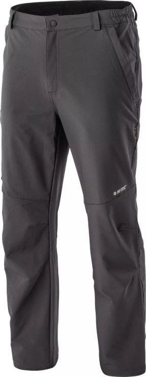 Pantallona softshell Hi-Tec Luspa M për burra, për hiking, gri e errët
