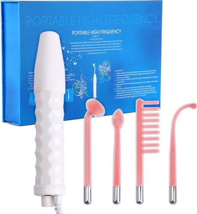 Aparat kozmetik Braders Darsonval Derma, profesional, me 4 elektroda, i bardhë