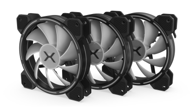 Ftohës Krux LUNAR 120 ARGB, 12 cm, i zi