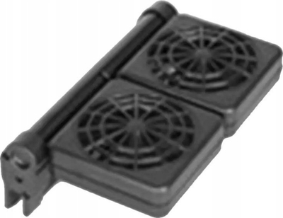 Freskues akuariumi Micki Senses, 3 ventilatorë, rregullues, i zi