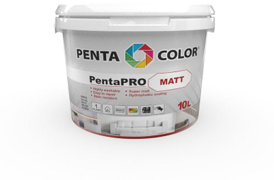 Bojë murale Pentacolor PentaPRO Matt Baltic, e brendshme, 10L, mat