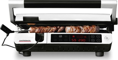Електричен скара Gastroback Design BBQ Advanced Control, 2000W, екран на допир, црно бел