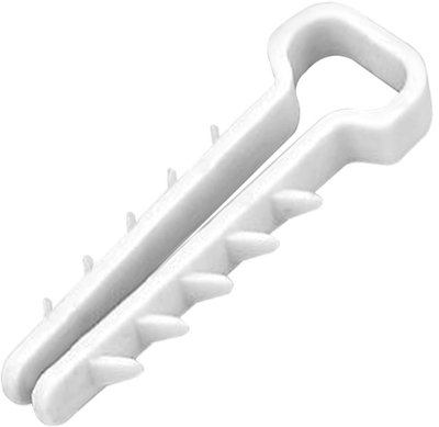 Kapëse kabllosh Quick-fix, për kabllo të sheshta 13x7mm, set 100 copë, të bardha